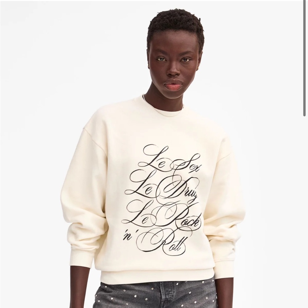 Clare V. Oversized Graphic Sweatshirt